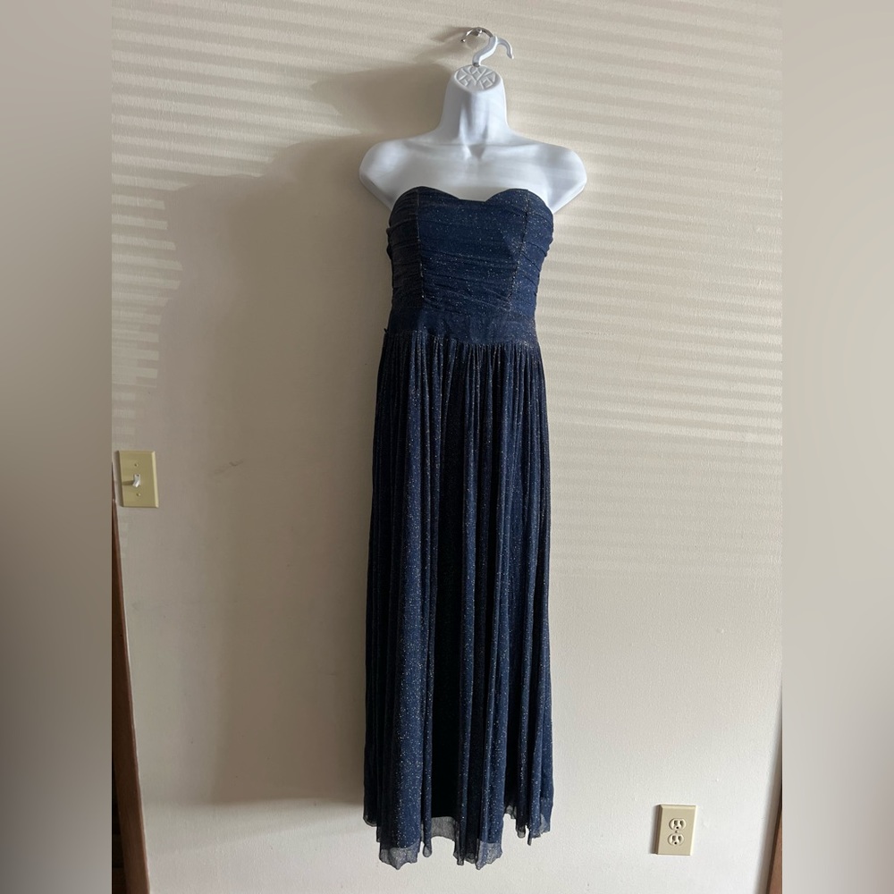 Rare London Sparkle Strapless Long Dress